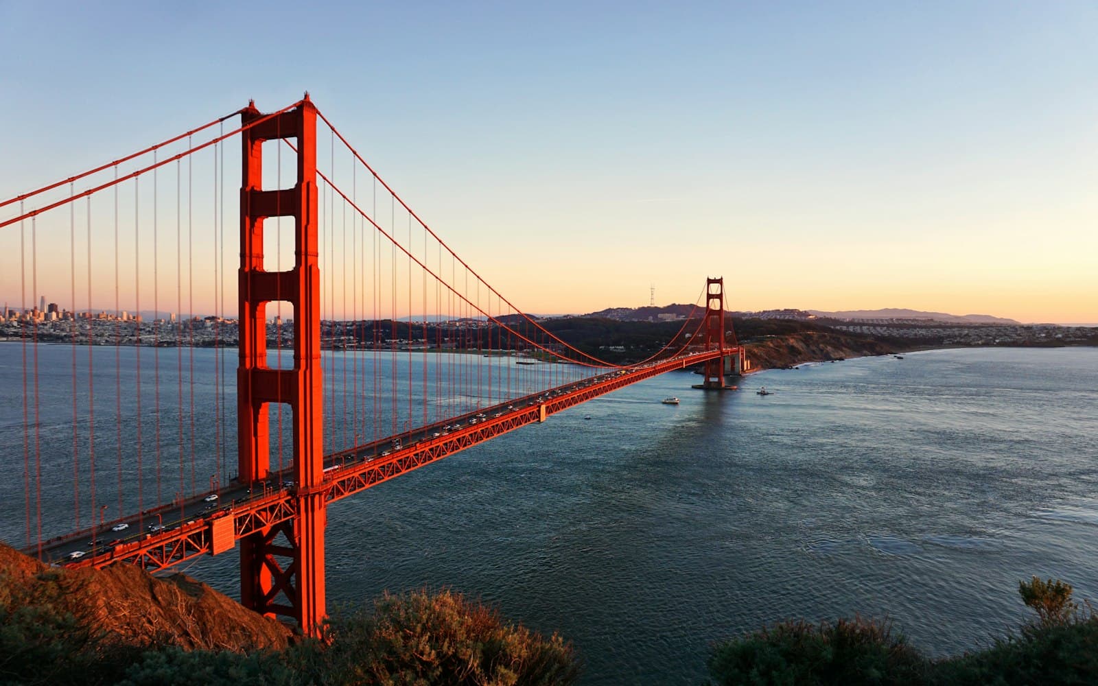 Scenic overlook of the San Francisco Bay Area