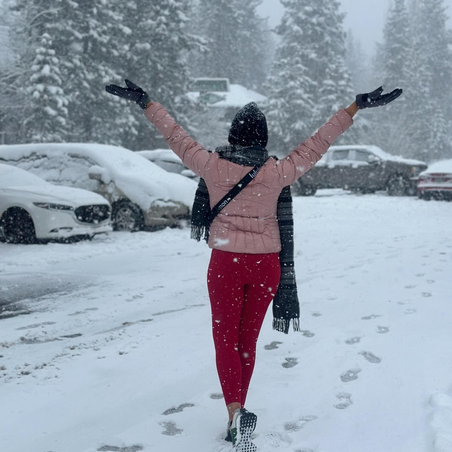 Heena in the snow